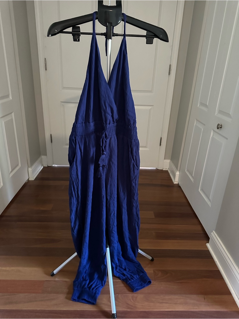 VENUS Deep Navy Halter Jumpsuit